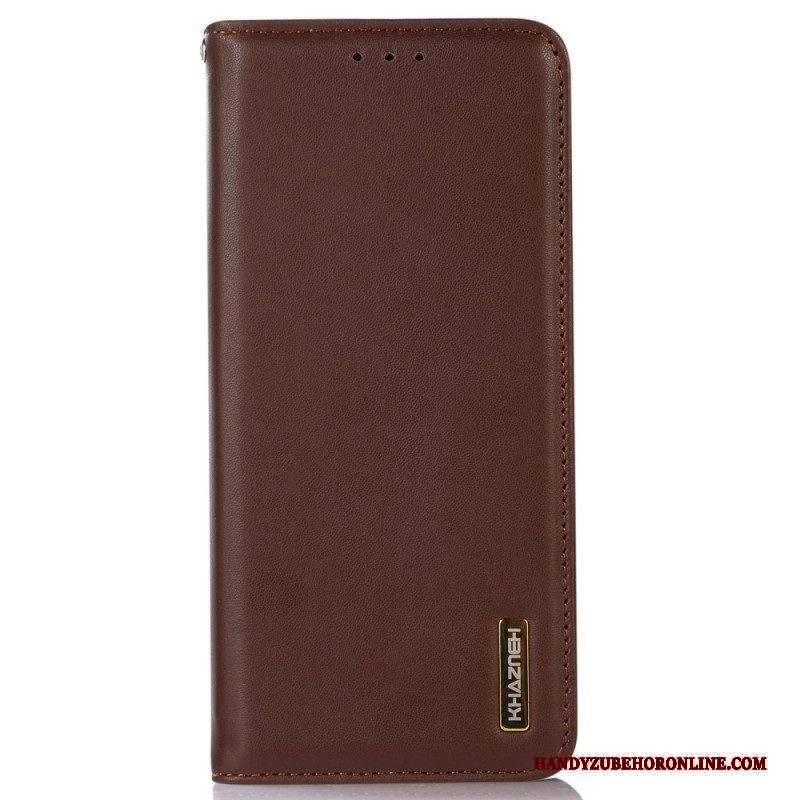 Folio Cover Xiaomi 13 Lite Custodia in pelle Rfid Vera Pelle Khazneh