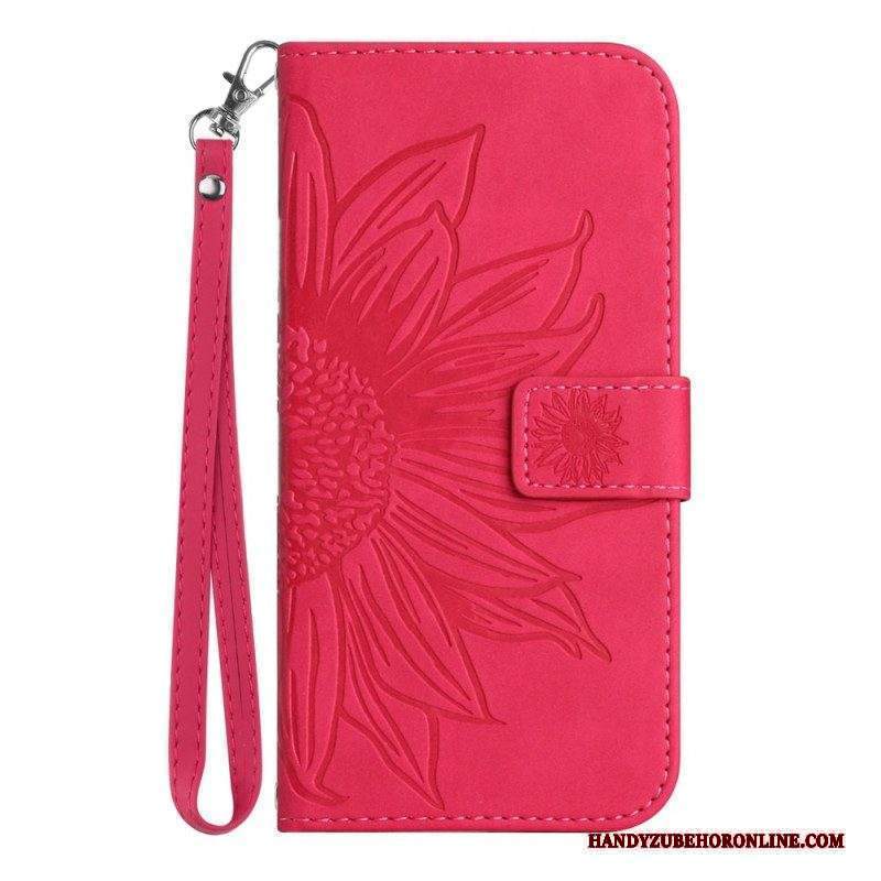 Folio Cover Xiaomi 13 Lite Girasole Con Cordino