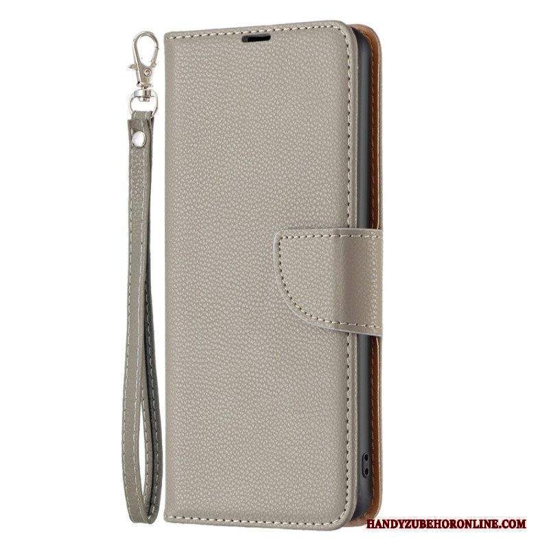 Folio Cover Xiaomi 13 Lite Lychee Chiusura Obliqua