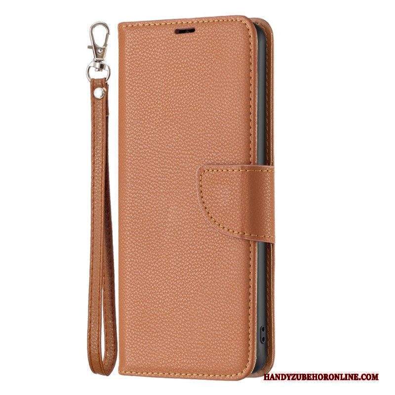 Folio Cover Xiaomi 13 Lite Lychee Chiusura Obliqua