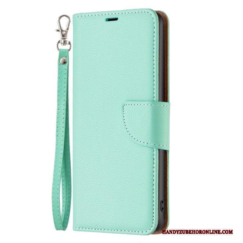 Folio Cover Xiaomi 13 Lite Lychee Chiusura Obliqua