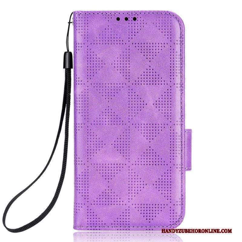 Folio Cover Xiaomi 13 Lite Triangoli Con Cordino