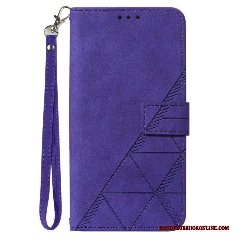 Folio Cover Xiaomi 13 Lite Triangoli Di Cinturino