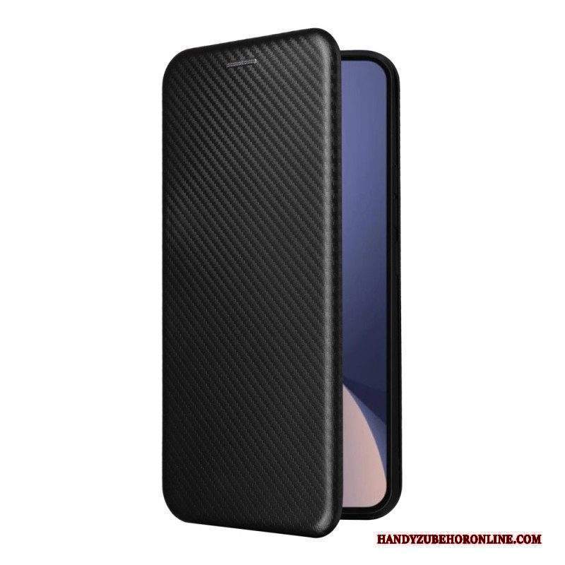 Folio Cover Xiaomi 13 Pro Custodia in pelle Fibra Di Carbonio