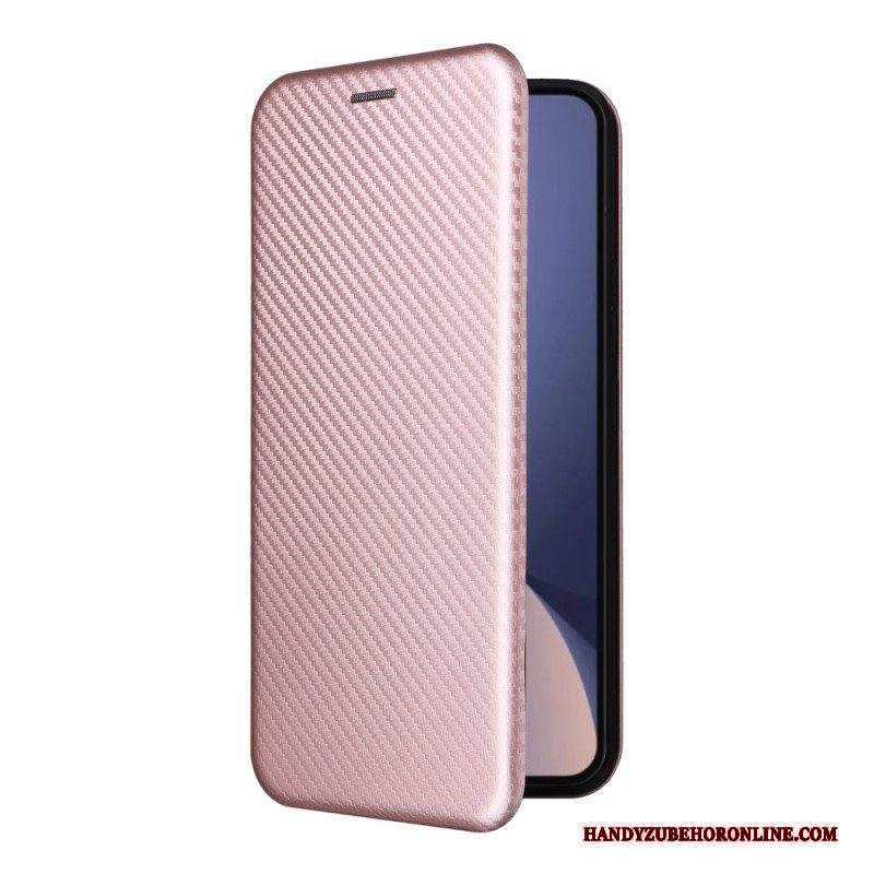 Folio Cover Xiaomi 13 Pro Custodia in pelle Fibra Di Carbonio