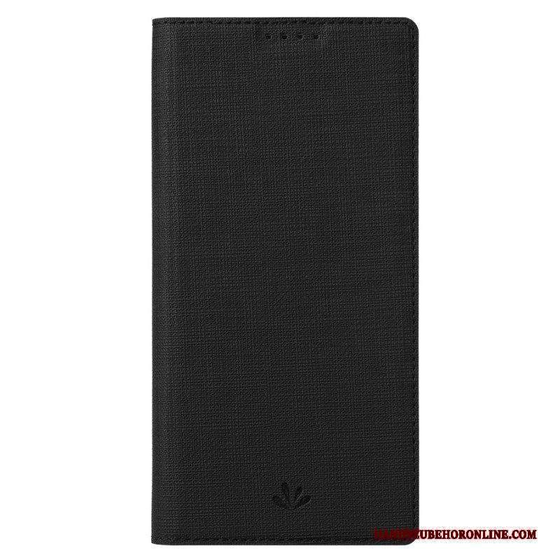 Folio Cover Xiaomi 13 Pro Custodia in pelle Struttura Del Tessuto Vili