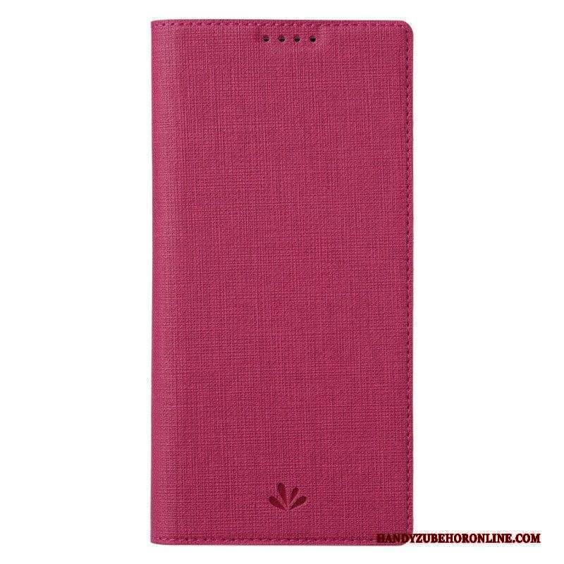 Folio Cover Xiaomi 13 Pro Custodia in pelle Struttura Del Tessuto Vili