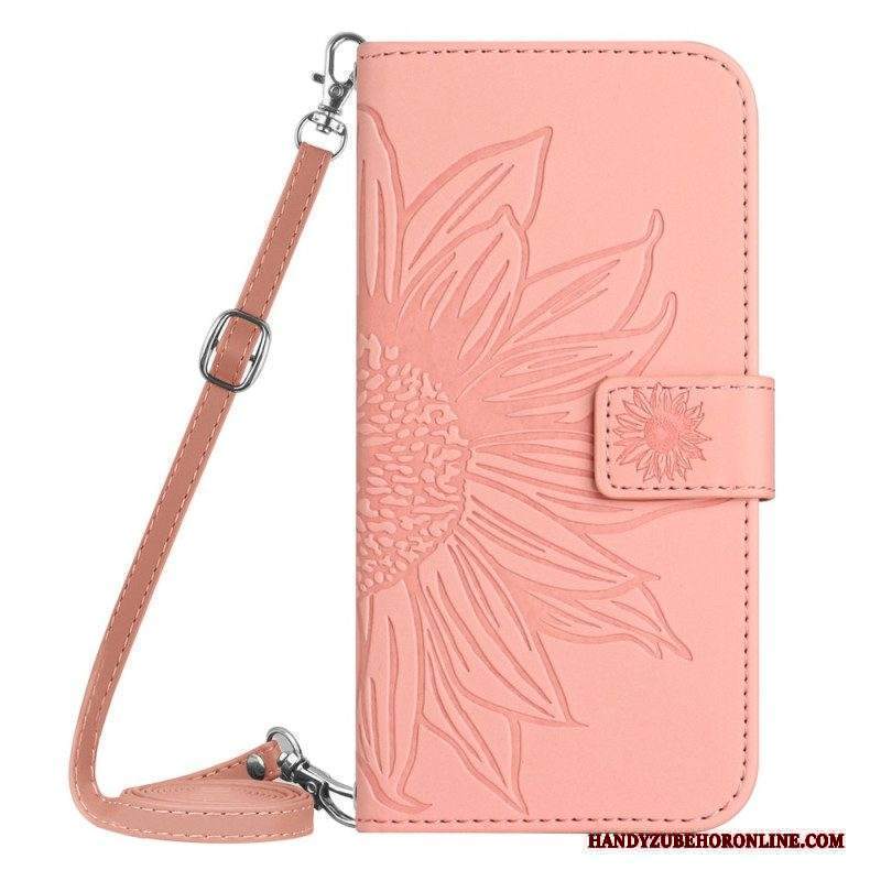 Folio Cover Xiaomi 13 Pro Fiore Con Tracolla