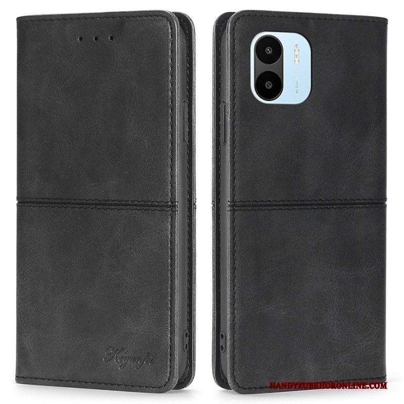 Folio Cover Xiaomi Redmi A1 Custodia in pelle Cuciture