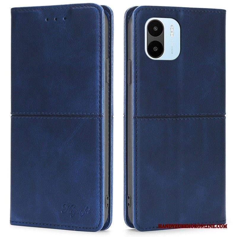 Folio Cover Xiaomi Redmi A1 Custodia in pelle Cuciture