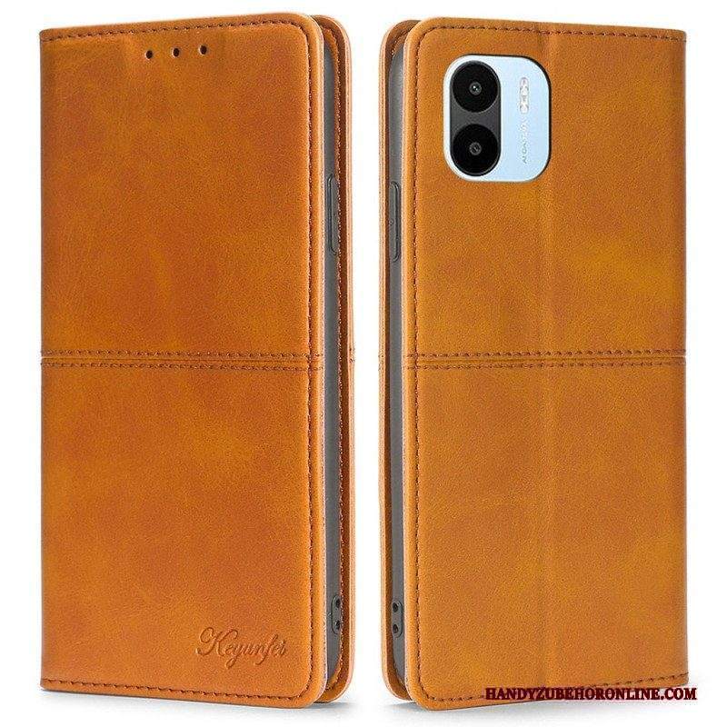 Folio Cover Xiaomi Redmi A1 Custodia in pelle Cuciture