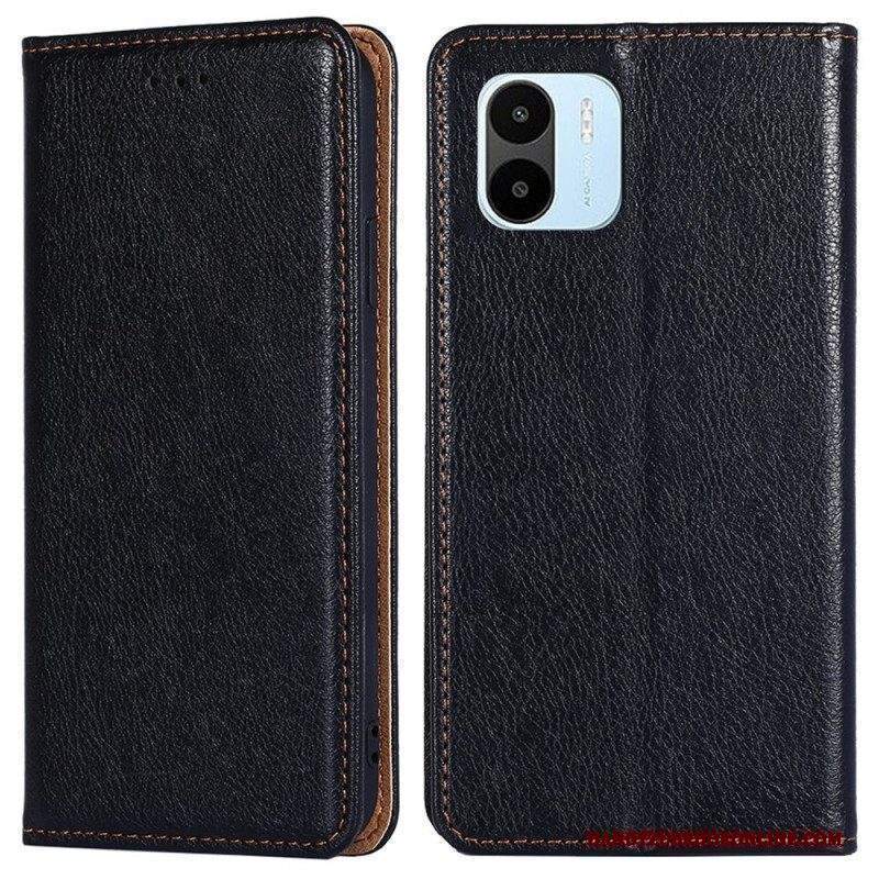 Folio Cover Xiaomi Redmi A1 Custodia in pelle Cuciture In Ecopelle