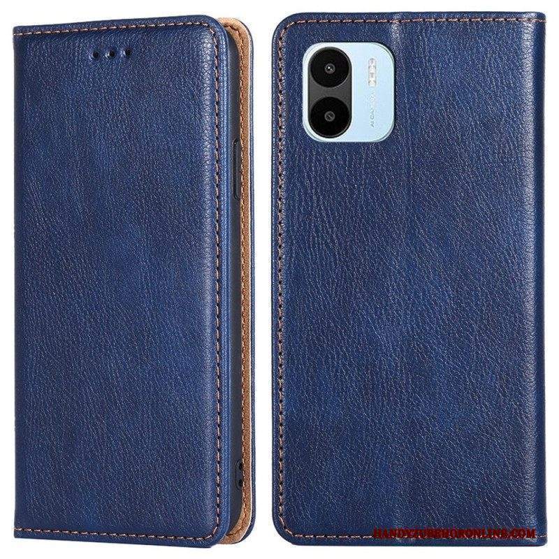 Folio Cover Xiaomi Redmi A1 Custodia in pelle Cuciture In Ecopelle