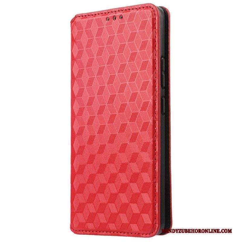 Folio Cover Xiaomi Redmi A1 Custodia in pelle Effetto Pelle Cubo 3d