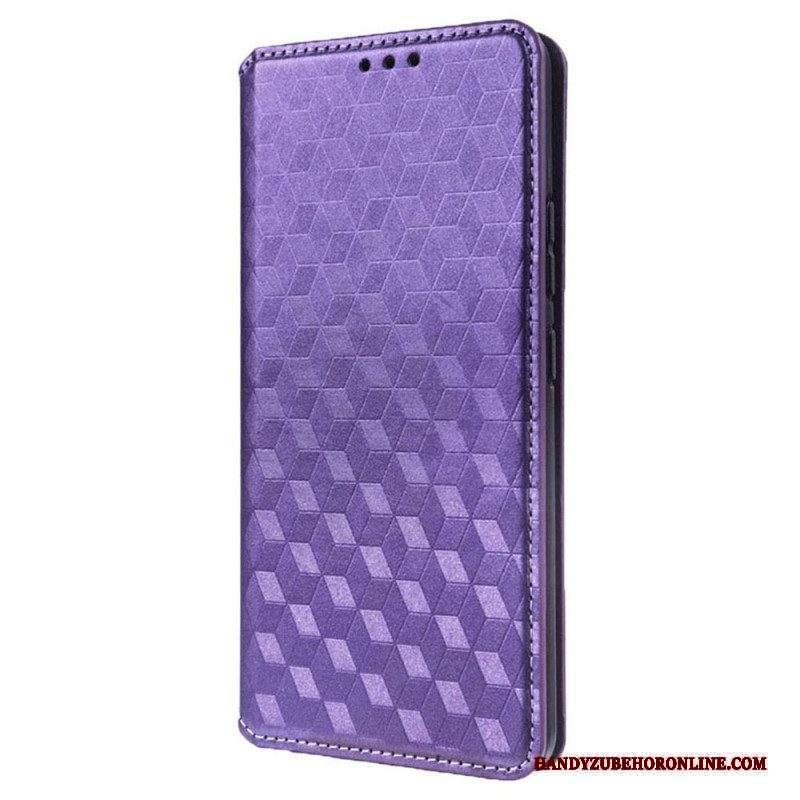 Folio Cover Xiaomi Redmi A1 Custodia in pelle Effetto Pelle Cubo 3d