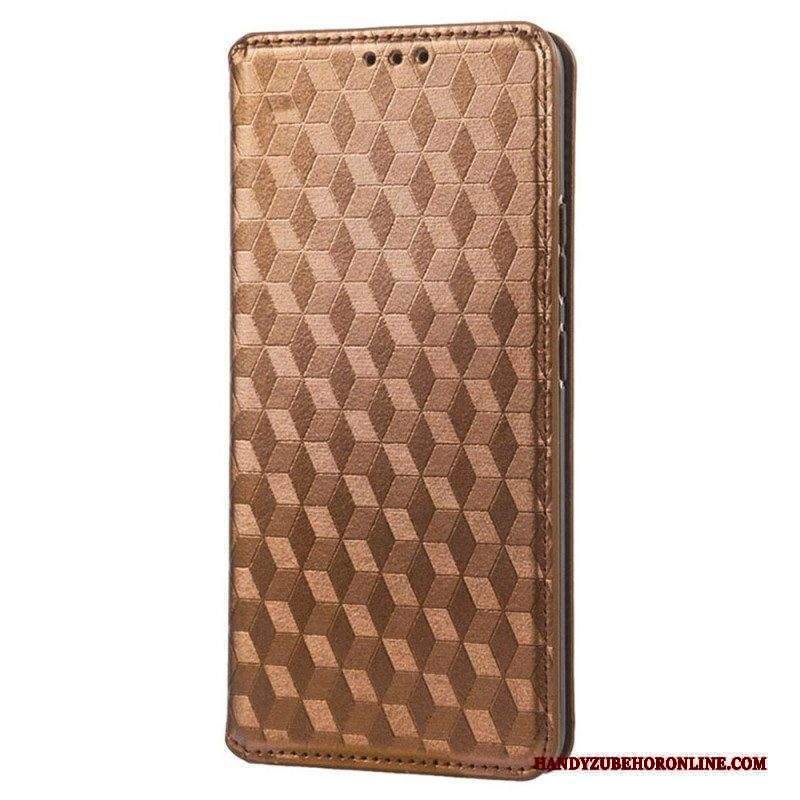 Folio Cover Xiaomi Redmi A1 Custodia in pelle Effetto Pelle Cubo 3d