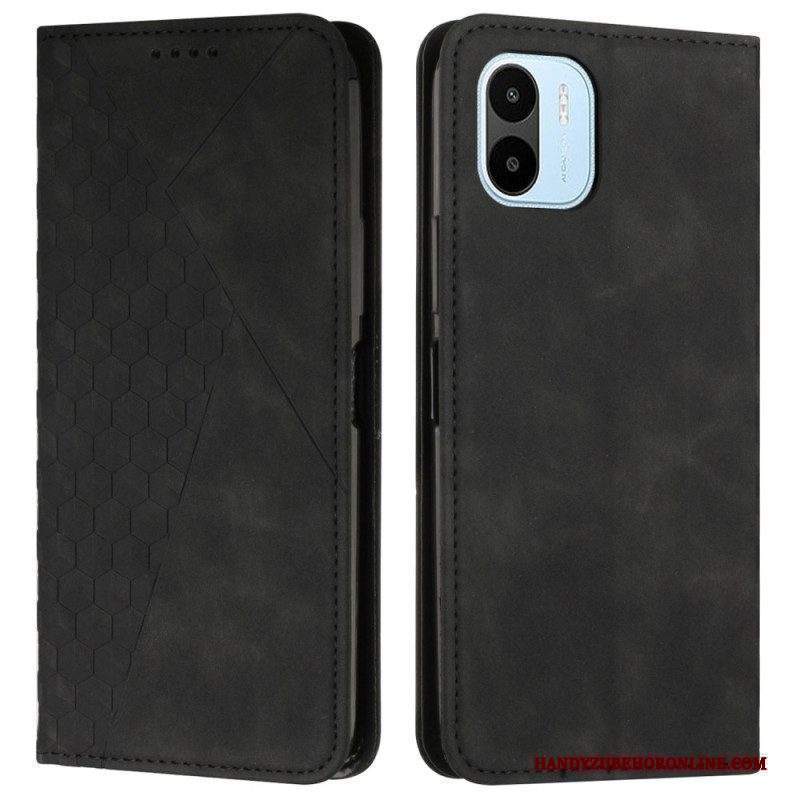 Folio Cover Xiaomi Redmi A1 Custodia in pelle Tocco Di Pelle In Stile Cubico