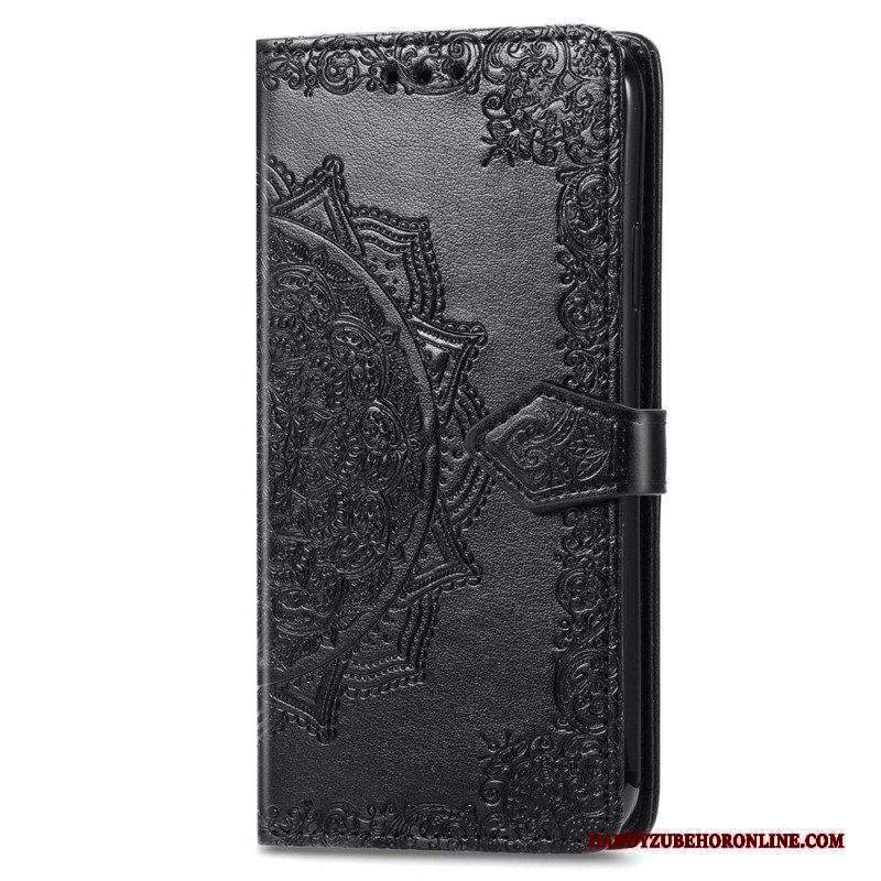 Folio Cover Xiaomi Redmi A1 Mandala Sole Con Cordino