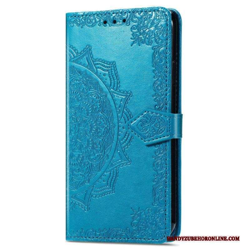 Folio Cover Xiaomi Redmi A1 Mandala Sole Con Cordino