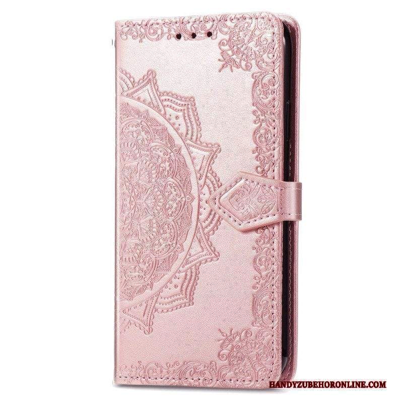 Folio Cover Xiaomi Redmi A1 Mandala Sole Con Cordino