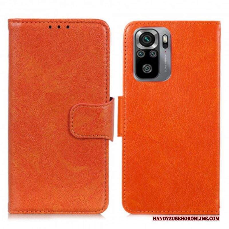 Folio Cover Xiaomi Redmi Note 10 / 10S Crosta Di Nappa