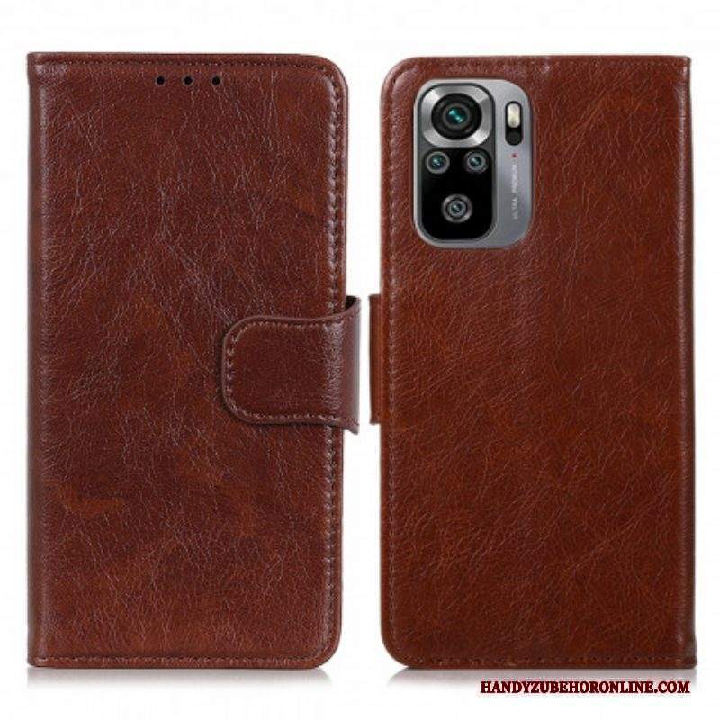 Folio Cover Xiaomi Redmi Note 10 / 10S Crosta Di Nappa