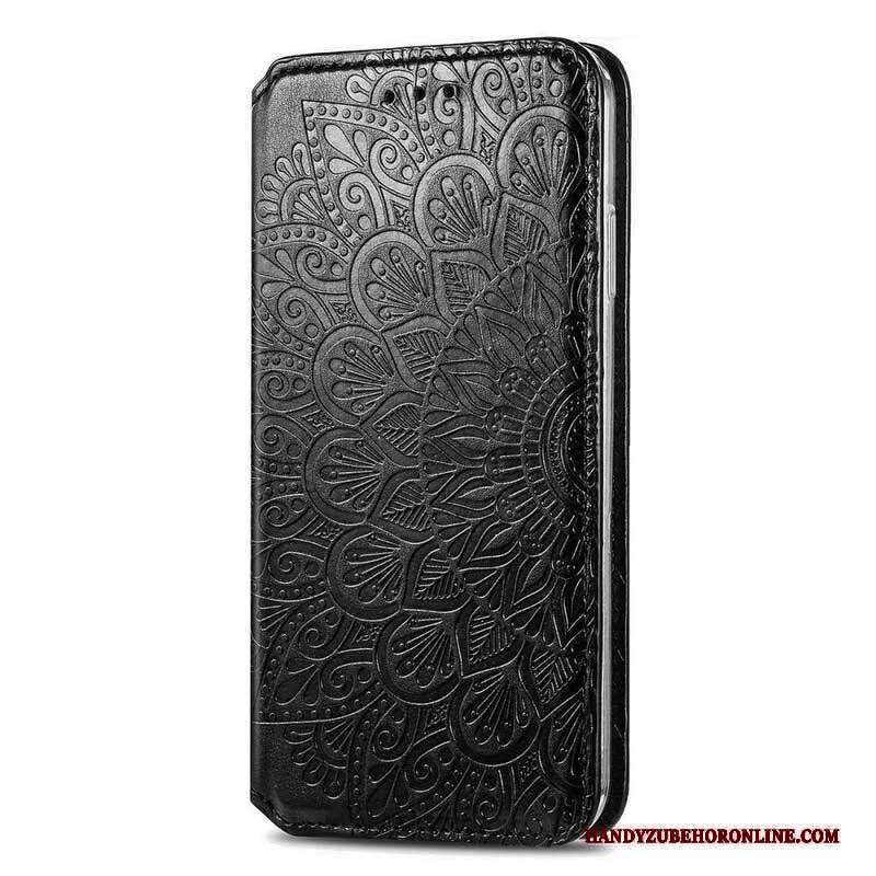 Folio Cover Xiaomi Redmi Note 10 / 10S Custodia in pelle Mandala Intenso