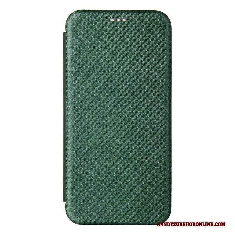 Folio Cover Xiaomi Redmi Note 10 5G Custodia in pelle Fibra Di Carbonio Colorata