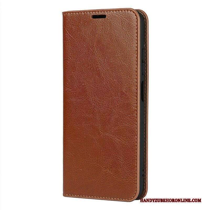 Folio Cover Xiaomi Redmi Note 10 5G Custodia in pelle Pelle Vera