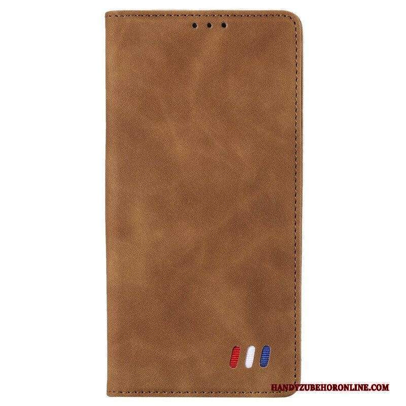 Folio Cover Xiaomi Redmi Note 10 5G Custodia in pelle Stile In Pelle Tricolore