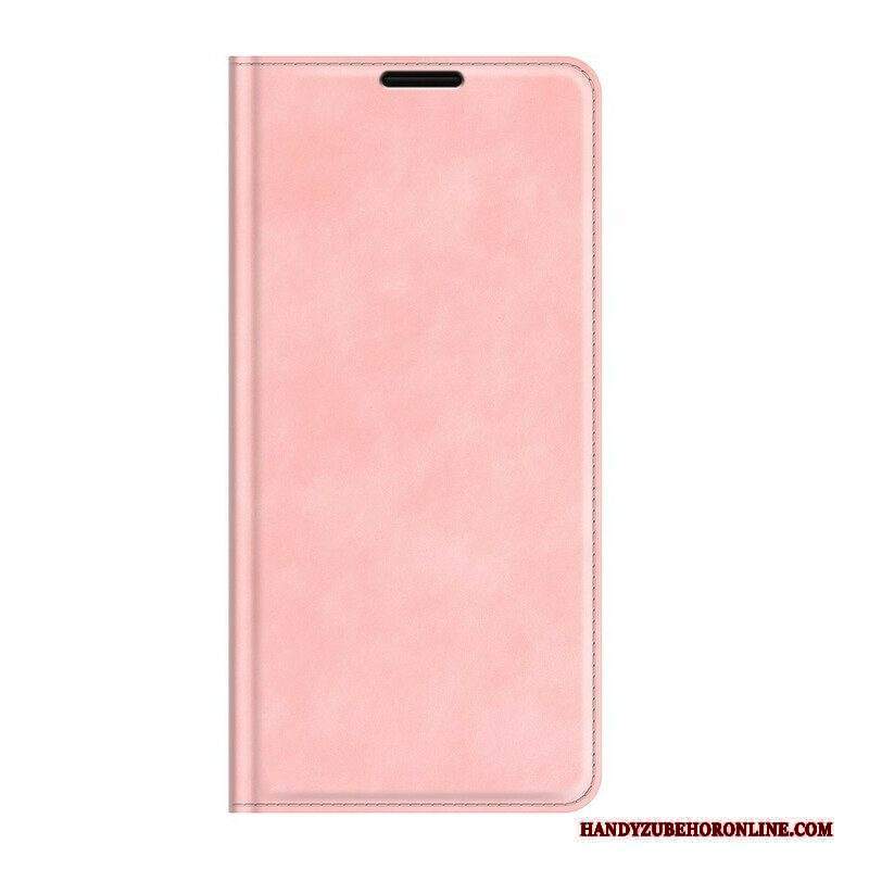 Folio Cover Xiaomi Redmi Note 10 5G Custodia in pelle Tocco Setoso