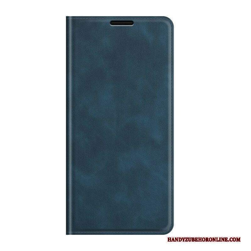 Folio Cover Xiaomi Redmi Note 10 5G Custodia in pelle Tocco Setoso