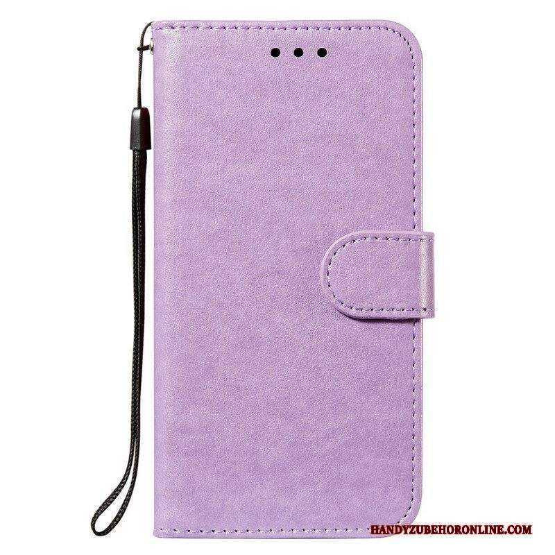 Folio Cover Xiaomi Redmi Note 10 5G Design In Pelle Con Cinturino