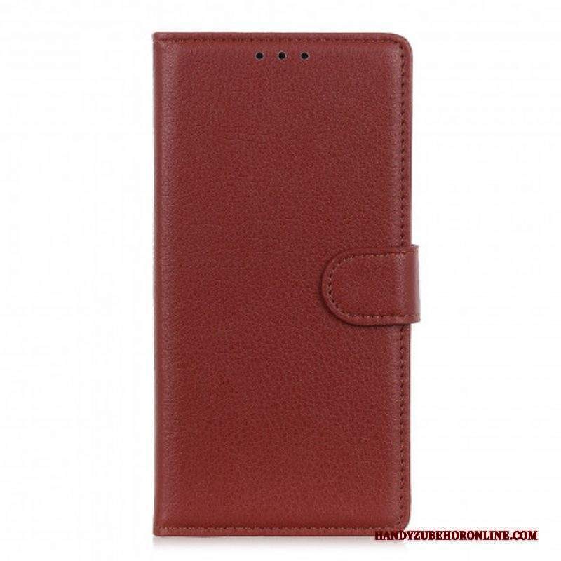 Folio Cover Xiaomi Redmi Note 10 5G Ecopelle Tradizionale Litchi