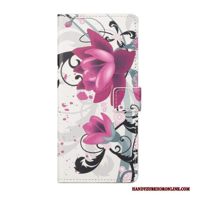 Folio Cover Xiaomi Redmi Note 10 5G Fiori Tropicali