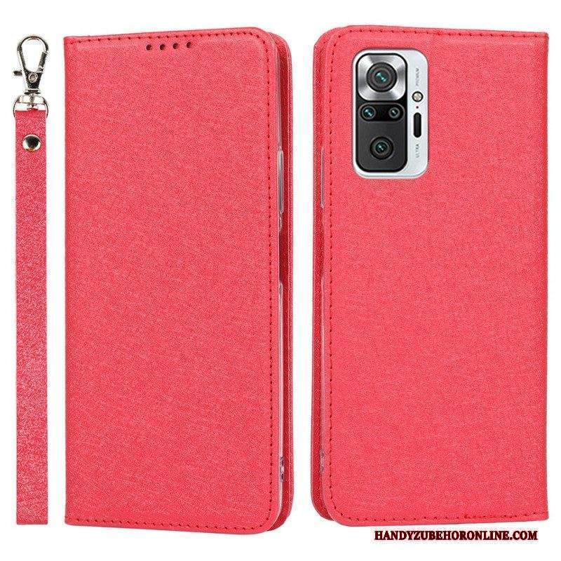 Folio Cover Xiaomi Redmi Note 10 Pro Custodia in pelle Stile In Morbida Pelle Con Cinturino