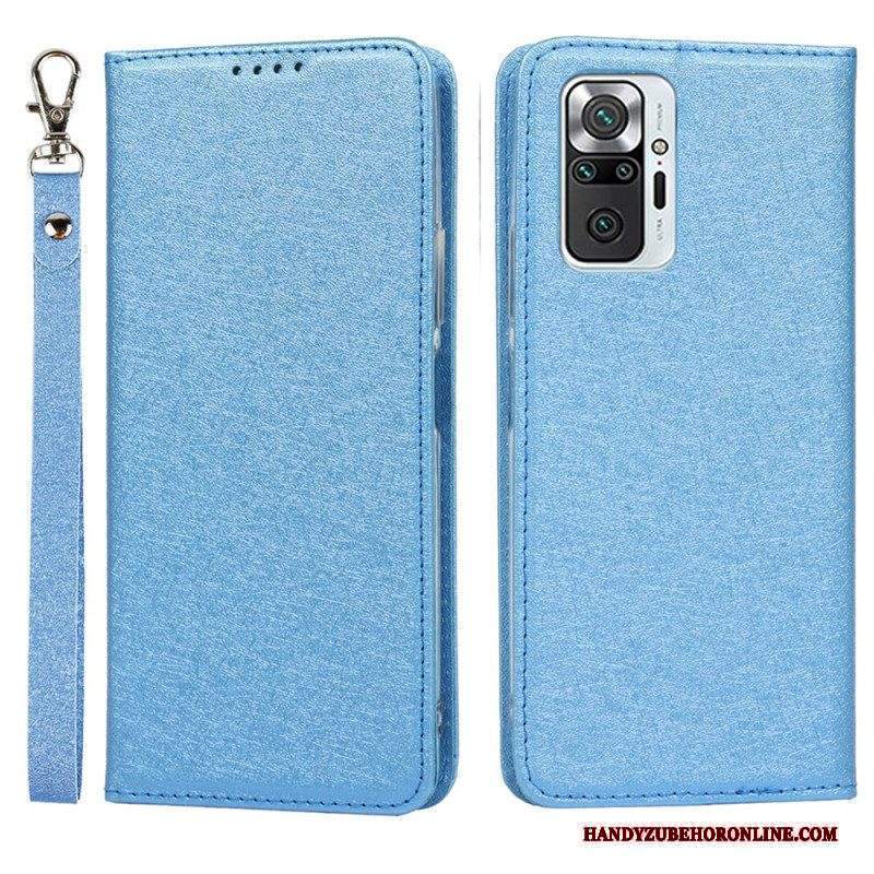 Folio Cover Xiaomi Redmi Note 10 Pro Custodia in pelle Stile In Morbida Pelle Con Cinturino