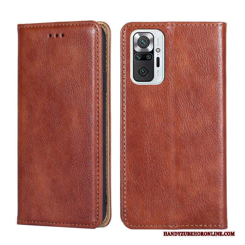 Folio Cover Xiaomi Redmi Note 10 Pro Custodia in pelle Stile Vintage In Pelle