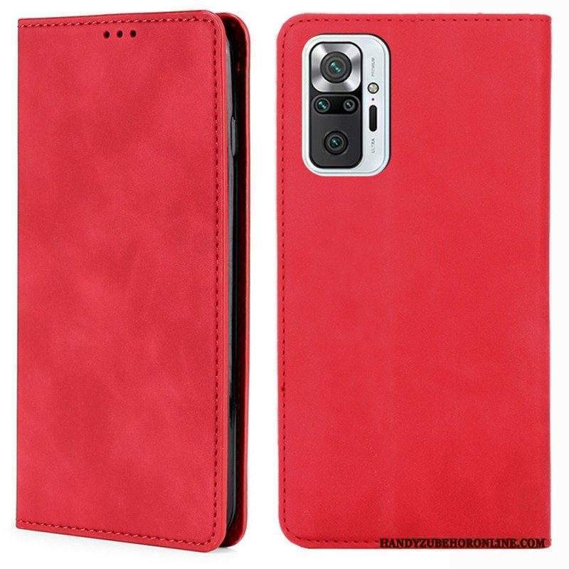 Folio Cover Xiaomi Redmi Note 10 Pro Custodia in pelle Tocco Di Pelle Classico