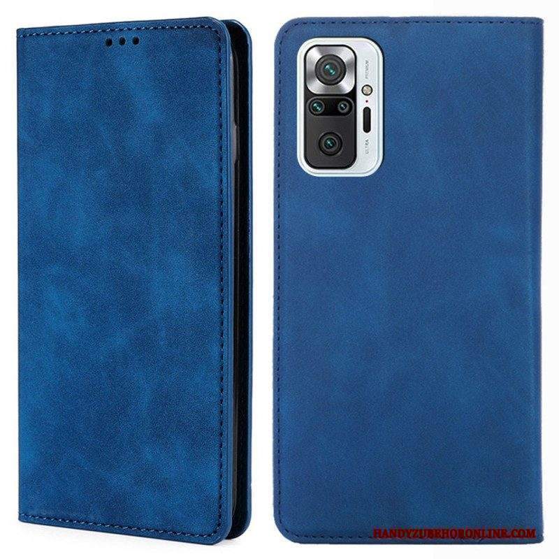 Folio Cover Xiaomi Redmi Note 10 Pro Custodia in pelle Tocco Di Pelle Classico