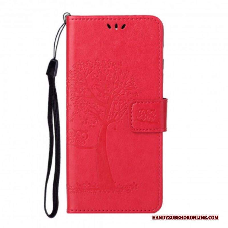 Folio Cover Xiaomi Redmi Note 10 Pro Perizoma Albero E Gufi