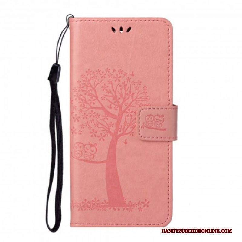 Folio Cover Xiaomi Redmi Note 10 Pro Perizoma Albero E Gufi