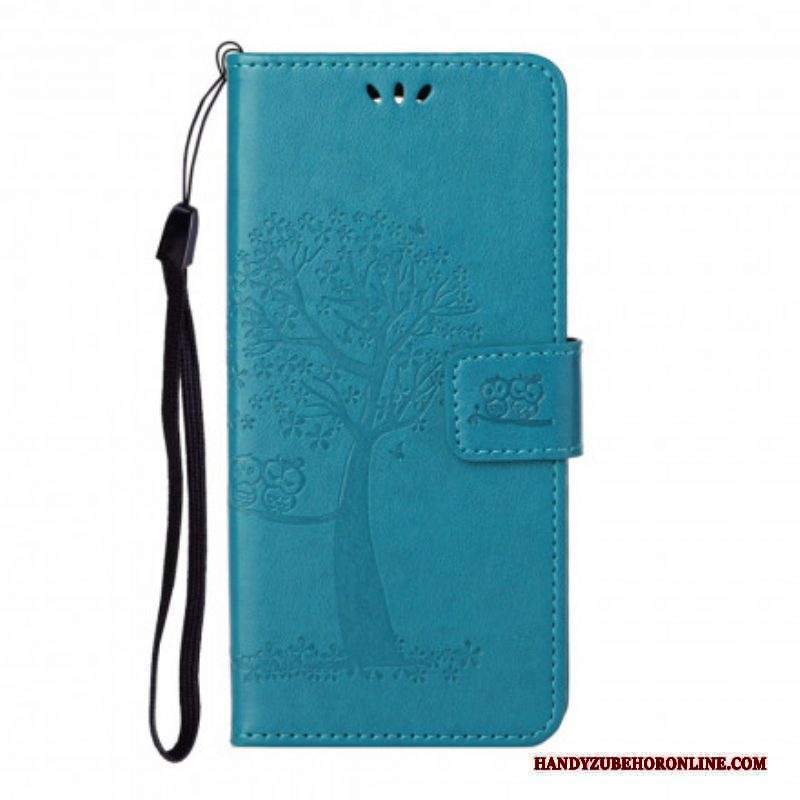 Folio Cover Xiaomi Redmi Note 10 Pro Perizoma Albero E Gufi