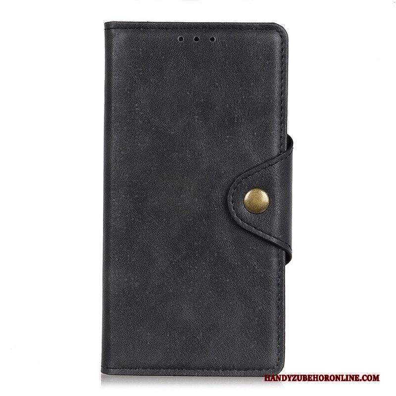 Folio Cover Xiaomi Redmi Note 11 / 11S Bottone In Ecopelle