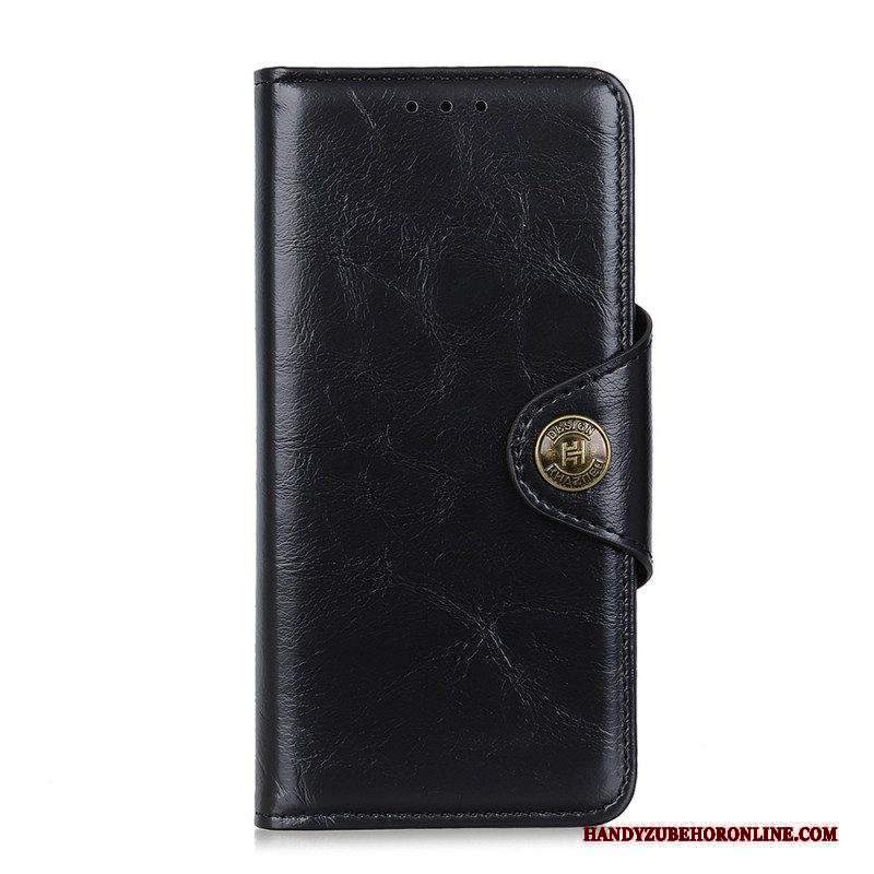 Folio Cover Xiaomi Redmi Note 11 / 11S Bottone In Ecopelle Lucida