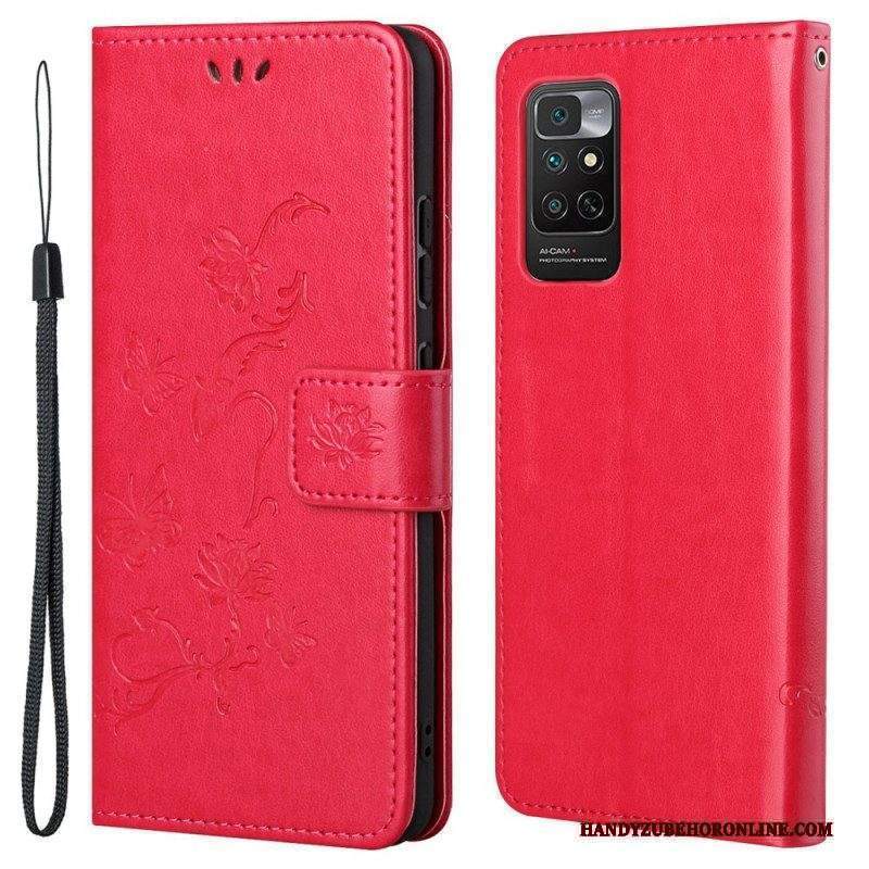 Folio Cover Xiaomi Redmi Note 11 / 11S Cinturino Fiori