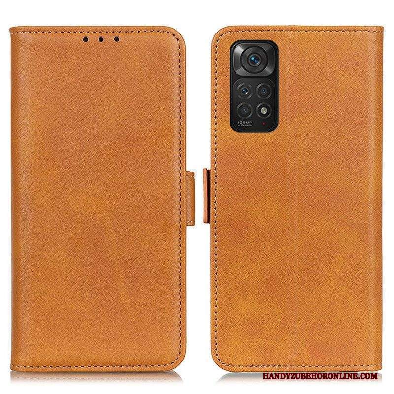 Folio Cover Xiaomi Redmi Note 11 / 11S Custodia in pelle Doppio Lembo