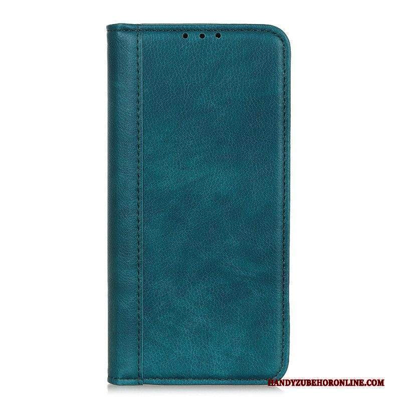 Folio Cover Xiaomi Redmi Note 11 / 11S Custodia in pelle Eleganza Split Litchi Leather