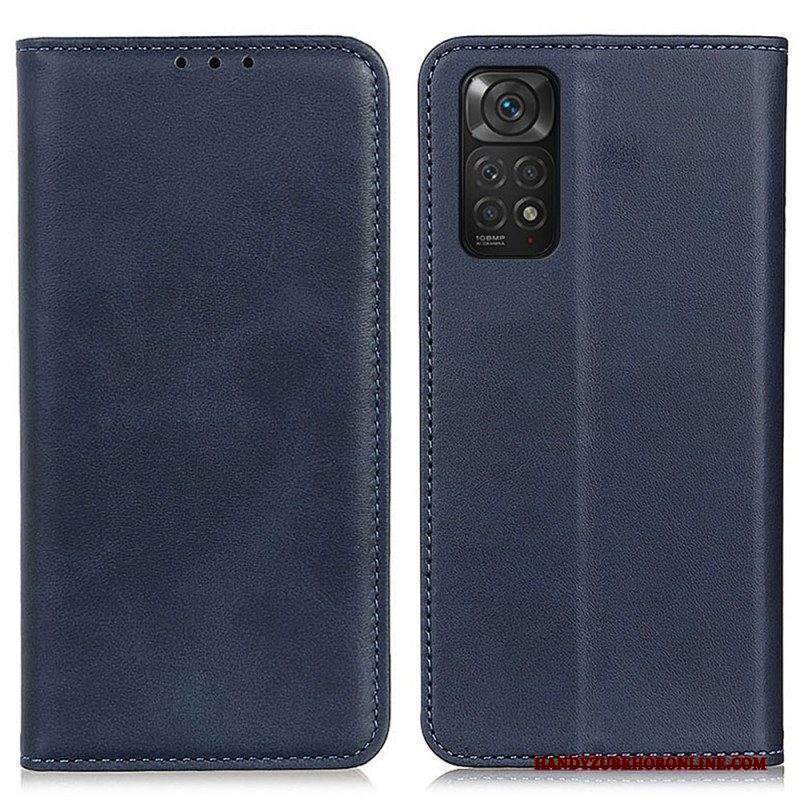 Folio Cover Xiaomi Redmi Note 11 / 11S Custodia in pelle Pelle Crosta Eleganza