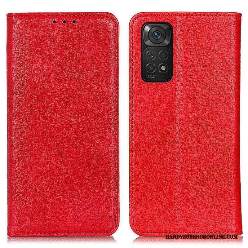 Folio Cover Xiaomi Redmi Note 11 / 11S Custodia in pelle Struttura In Pelle